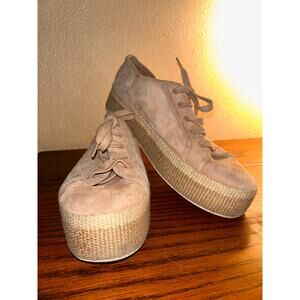 Vince Preppy Academia Leather Suede Dusty Pink Sneakers / Espadrilles / Shoes